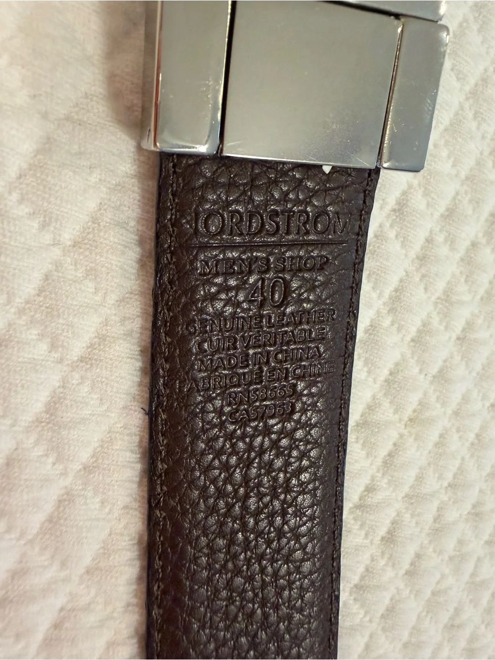 Nordstrom reversible leather